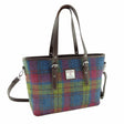 GA-LB1028-COL046 Ladies Harris Tweed Large Shoulder Bag, Blue Plaid Creative Irish Gift