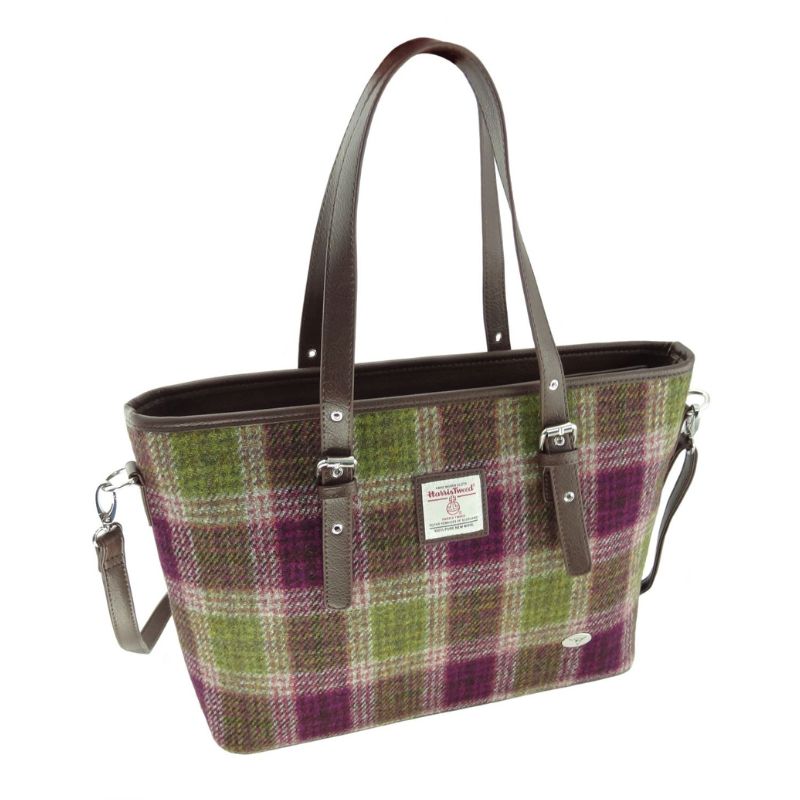  Ladies Harris Tweed Large Shoulder Bag, Heather Creative Irish Gift