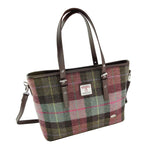  Ladies Harris Tweed Large Shoulder Bag, Muted Green Creative Irish Gift