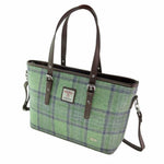  Ladies Harris Tweed Large Shoulder Bag, Faded Green Creative Irish Gift