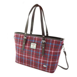  Ladies Harris Tweed Large Shoulder Bag, Rust Pink Creative Irish Gift