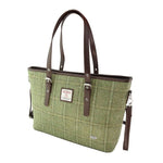  Ladies Harris Tweed Large Shoulder Bag, Green Creative Irish Gift