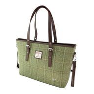  Ladies Harris Tweed Large Shoulder Bag, Green Creative Irish Gift