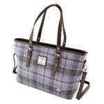  Ladies Harris Tweed Large Shoulder Bag, Soft  Purple Creative Irish Gift