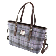  Ladies Harris Tweed Large Shoulder Bag, Soft  Purple Creative Irish Gift