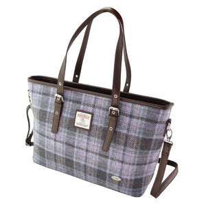  Ladies Harris Tweed Large Shoulder Bag, Soft  Purple Creative Irish Gift