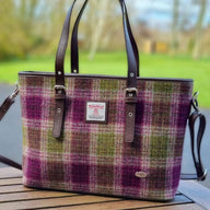  Ladies Harris Tweed Large Shoulder Bag,  Heather Creative Irish Gift