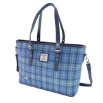  Ladies Harris Tweed Large Shoulder Bag, Light Blue Creative Irish Gift