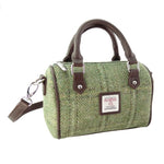 Leather & Harris Tweed Mini Duffle Bag Green Creative Irish Gifts