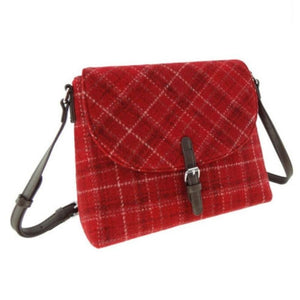 Harris Tweed Shoulder Torridon Bag Red Creative Irish Gifts