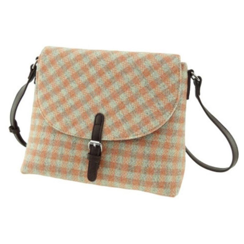 Harris Tweed Shoulder Torridon Bag Coral Creative Irish Gifts