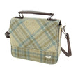 Mini Harris Tweed Satchel with Tartan Pattern Beige Creative Irish Gifts