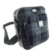 Scottish Tartan Harris Tweed Travel Bag Grey Black Creative Irish Gifts