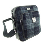 Scottish Tartan Harris Tweed Travel Bag Grey Black Creative Irish Gifts