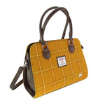 Handmade Harris Tweed Plaid Tote Bag Mustard Creative Irish Gifts