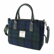 Ladies Harris Tweed Mini Bag Black Watch Creative  Irish Gifts 