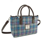 Ladies Harris Tweed Mini Bag Blue Purple Creative  Irish Gifts 