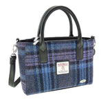 Ladies Harris Tweed Mini Bag Blue PurpleCreative  Irish Gifts 