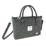Ladies Harris Tweed Mini Bag Charcoal Creative Irish Gifts 