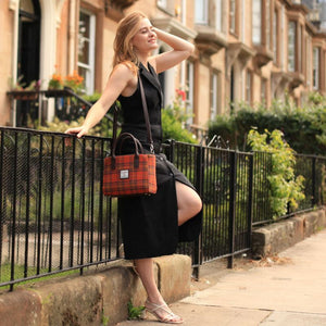 Ladies Harris Tweed Mini Bag Dep Orange Creative Irish Gifts 