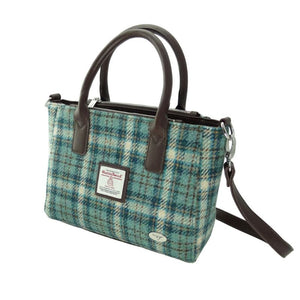 Ladies Harris Tweed Mini Bag Duck Egg Creative Irish Gifts 