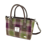 Ladies Harris Tweed Mini Bag Green Plum Creative  Irish Gifts 