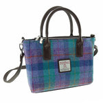 Ladies Harris Tweed Mini Bag Green Purple Creative  Irish Gifts 