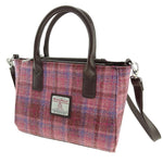 Ladies Harris Tweed Mini Bag Pink Check Creative Irish Gifts 