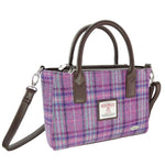 Ladies Harris Tweed Mini Bag Purple Creative Irish Gifts 
