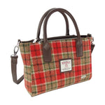 Ladies Harris Tweed Mini Bag Red Green Creative Irish Gifts
