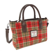 Ladies Harris Tweed Mini Bag Red Green Creative Irish Gifts