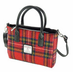 Ladies Harris Tweed Mini Bag Red Grey Creative Irish Gifts 