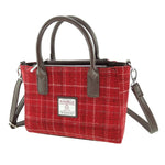 Ladies Harris Tweed Mini Bag Red Check Creative Irish Gifts 
