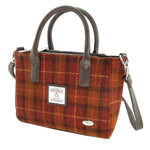 Ladies Harris Tweed Mini Bag Rust Orange Creative Irish Gifts 