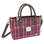 Ladies Harris Tweed Mini Bag Rust Pink Creative Irish Gifts 
