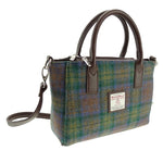 Ladies Harris Tweed Mini Bag Sky Tartan Creative Irish Gifts 