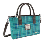 Ladies Harris Tweed Mini Bag Teal Blue Creative Irish Gifts 