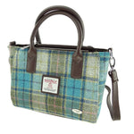 Ladies Harris Tweed Mini Bag Turquoise Creative Irish Gifts 