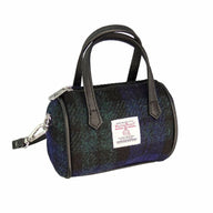 Handwoven Mini Harris Tweed Bowling Bag Black Watch Creative Irish Gifra
