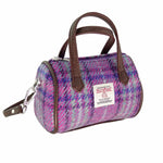 Handwoven Mini Harris Tweed Bowling Bag Purple Mint Creative Irish Gifra