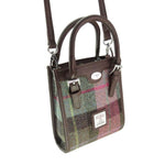 Handwoven Harris Tweed Tall Tote Bag Mited Green Creative Irish Gifts