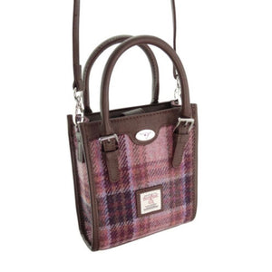 Handwoven Harris Tweed Tall Tote Bag Pink Creative Irish Gifts