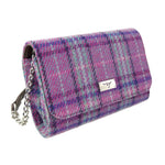 Women's Harris Tweed Wallet Shoulder Bag Purple Mint Creative Irish Gifts