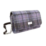 Women's Harris Tweed Wallet Shoulder Bag Soft Purple Creative Irish Gifts