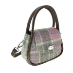Genuine Harris Tweed Round Bag Soft Pink Creative Irish Gifts
