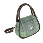 Genuine Harris Tweed Round Bag Green Creative Irish Gifts