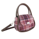Genuine Harris Tweed Round Bag Pink Creative Irish Gifts
