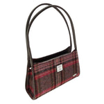 Glen Appin Harris Tweed Shoulder Bag Burgundy Pink Creative Irish Gifts