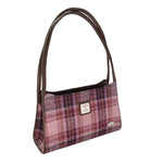 Glen Appin Harris Tweed Shoulder Bag Pink Burgundy Creative Irish Gifts
