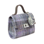 Tartan Design Harris Tweed Mini Wee Bag Soft Purple Creative Irish Gifts